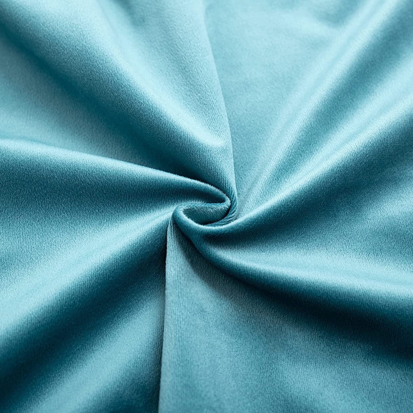 Pack of 2 Velvet Throw Pillow Covers with Ruffle, for Couch Sofa Living Room Decor(Inserts + Pillow Covers)- Aqua Green
