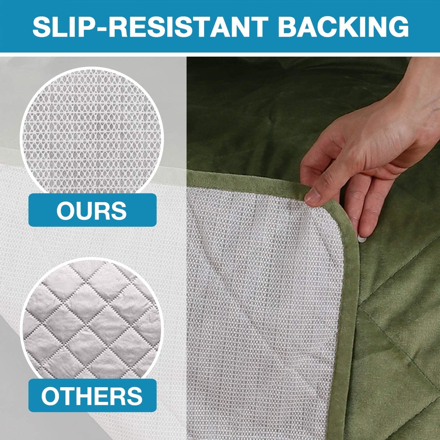 Recliner Covers Velvet Slip Resistant Recliner Sofa Slipcover Seat  Couch Furniture Protector with Elastic Straps Recliner Cover - Loden