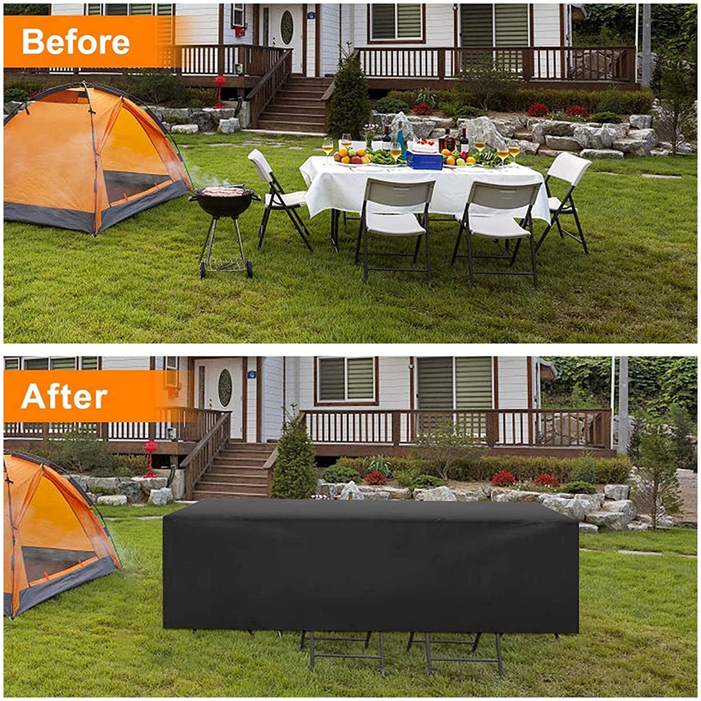 Outdoor Patio Garden Furniture Set Cover Rain Snow Chair Waterproof Cover 420D Oxford Fabric