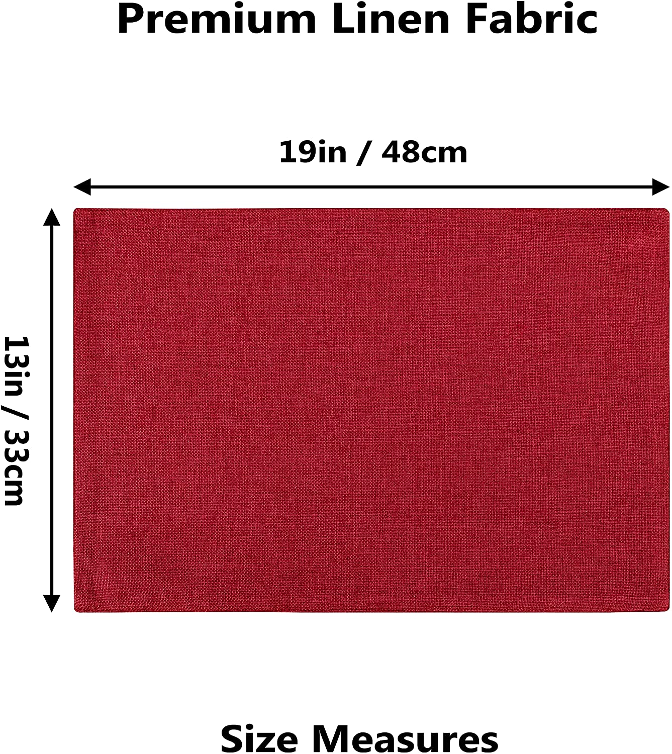 Burgundy Placemats Set of 4/6/8 Table Place Mats Mother's Day Decorations Blush Placemats Washable Place Mats for Dining Kitchen Restaurant Table
