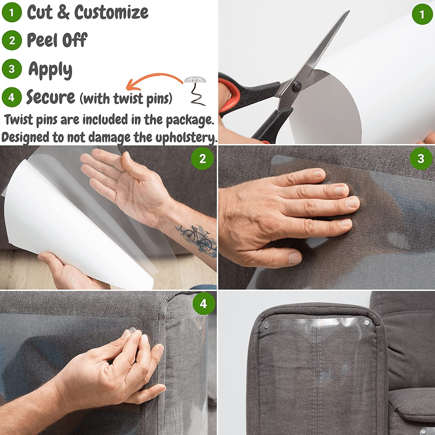 Cat scratch resistant furniture protector - 10 pieces, cat furniture protector,Couch Guards ,Couch Corner Protectors