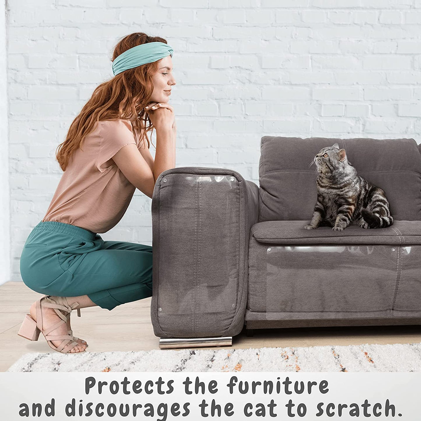 Cat scratch resistant furniture protector - 10 pieces, cat furniture protector,Couch Guards ,Couch Corner Protectors