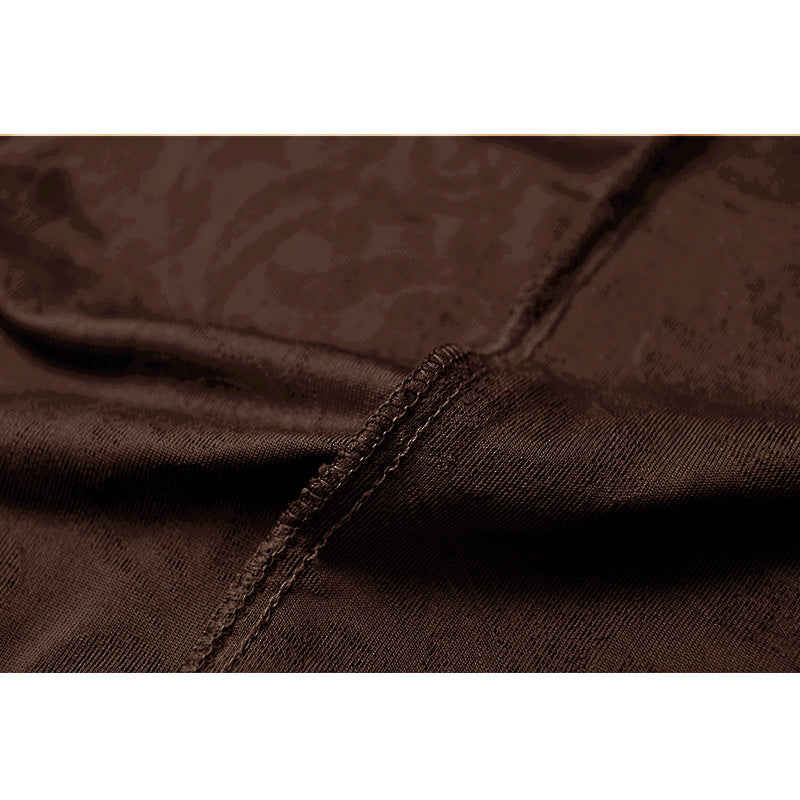 Stretch Recliner Sofa Cover Jacquard Reclining Cover with Side Pocket for 1/2/3 Seater, Brown